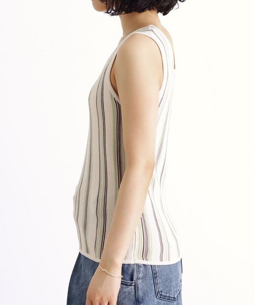 THE SHOP TK / ザ ショップ ティーケー キャミソール・チューブトップ | ランダムガータータンク【前後2WAY/洗濯機OK】 | 詳細23