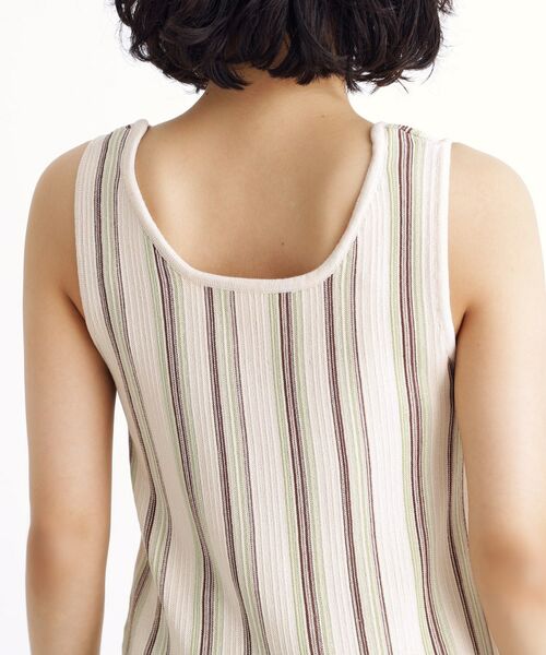 THE SHOP TK / ザ ショップ ティーケー キャミソール・チューブトップ | ランダムガータータンク【前後2WAY/洗濯機OK】 | 詳細26