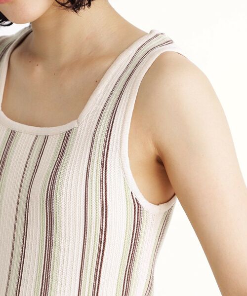 THE SHOP TK / ザ ショップ ティーケー キャミソール・チューブトップ | ランダムガータータンク【前後2WAY/洗濯機OK】 | 詳細27