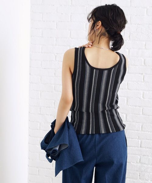 THE SHOP TK / ザ ショップ ティーケー キャミソール・チューブトップ | ランダムガータータンク【前後2WAY/洗濯機OK】 | 詳細4