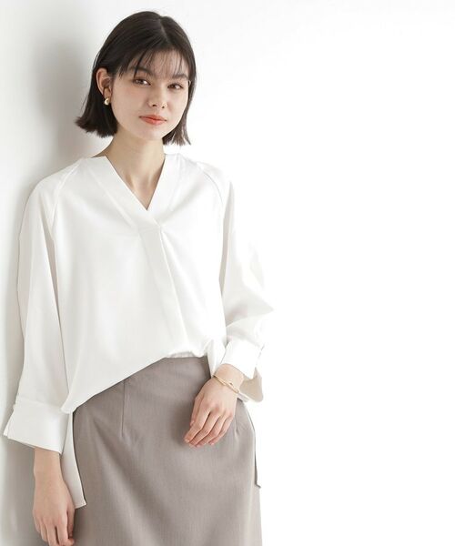 THE SHOP TK / ザ ショップ ティーケー シャツ・ブラウス | ブラウス見えカットソー【洗える】 | 詳細1