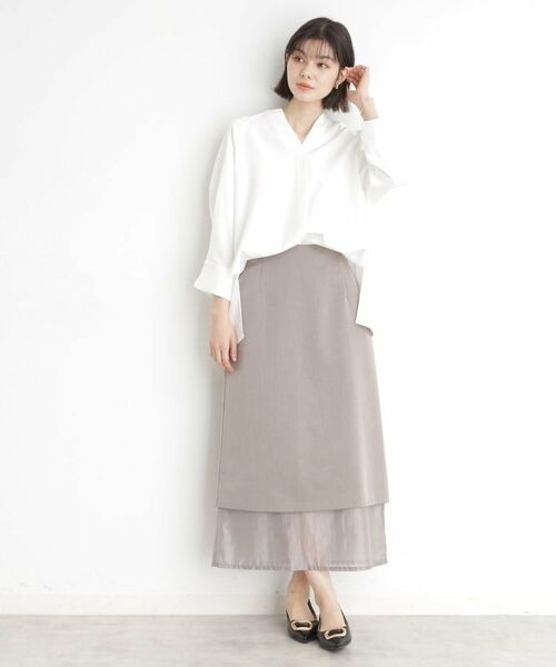 THE SHOP TK / ザ ショップ ティーケー シャツ・ブラウス | ブラウス見えカットソー【洗える】 | 詳細3