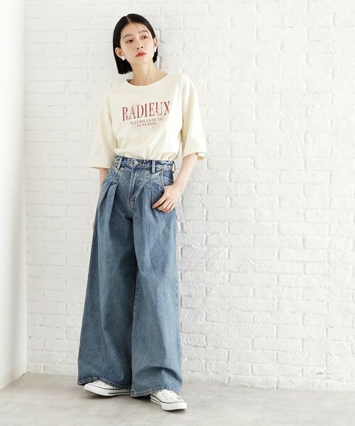 THE SHOP TK / ザ ショップ ティーケー Tシャツ | オーガニックコットンロゴＴ【洗濯機OK】 | 詳細13