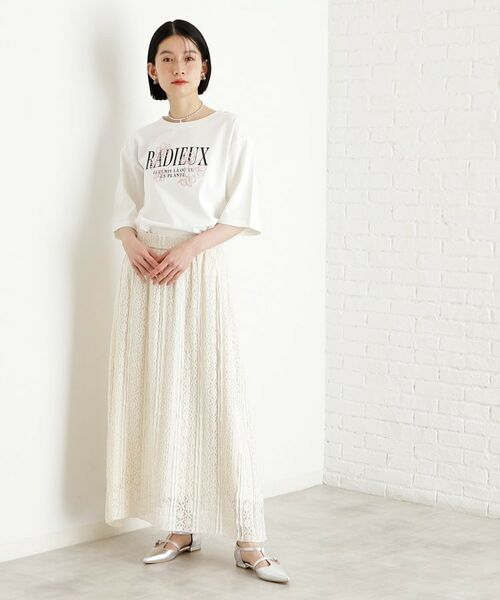 THE SHOP TK / ザ ショップ ティーケー Tシャツ | オーガニックコットンロゴＴ【洗濯機OK】 | 詳細3