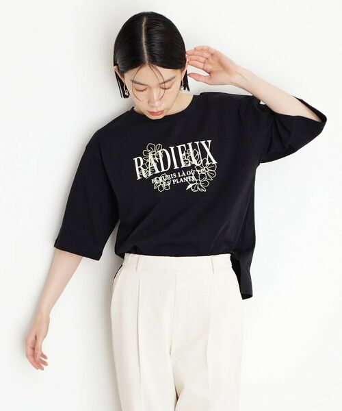 THE SHOP TK / ザ ショップ ティーケー Tシャツ | オーガニックコットンロゴＴ【洗濯機OK】 | 詳細5