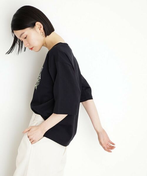 THE SHOP TK / ザ ショップ ティーケー Tシャツ | オーガニックコットンロゴＴ【洗濯機OK】 | 詳細6