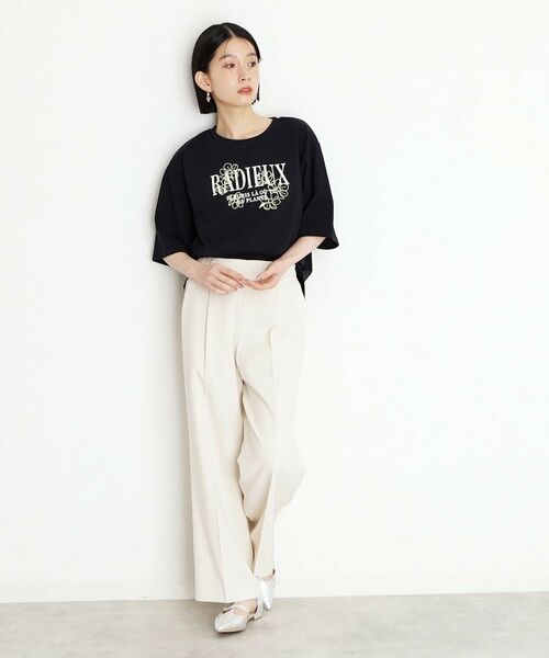 THE SHOP TK / ザ ショップ ティーケー Tシャツ | オーガニックコットンロゴＴ【洗濯機OK】 | 詳細9