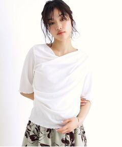 THE SHOP TK / ザ ショップ ティーケー シャツ・ブラウス | ドレープカットソー【洗濯機OK/シワになりにくい】