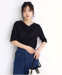 THE SHOP TK / ザ ショップ ティーケー シャツ・ブラウス | ドレープカットソー【洗濯機OK/シワになりにくい】