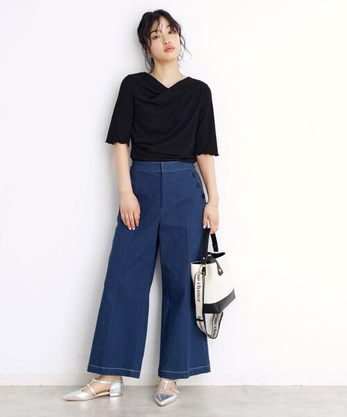 THE SHOP TK / ザ ショップ ティーケー シャツ・ブラウス | ドレープカットソー【洗濯機OK/シワになりにくい】 | 詳細10