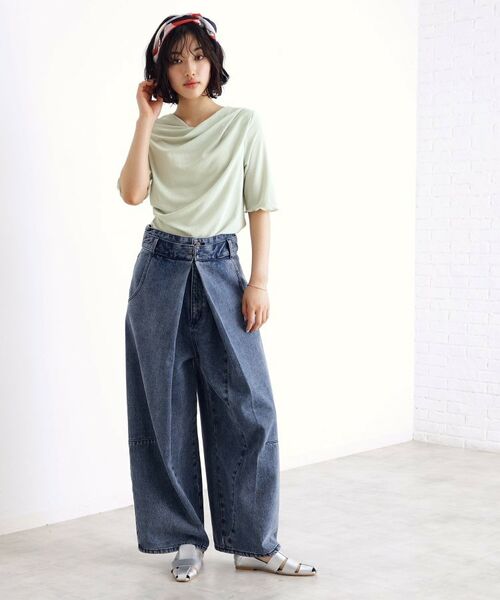 THE SHOP TK / ザ ショップ ティーケー シャツ・ブラウス | ドレープカットソー【洗濯機OK/シワになりにくい】 | 詳細17