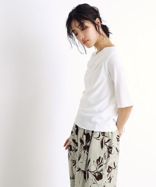 THE SHOP TK / ザ ショップ ティーケー シャツ・ブラウス | ドレープカットソー【洗濯機OK/シワになりにくい】 | 詳細3