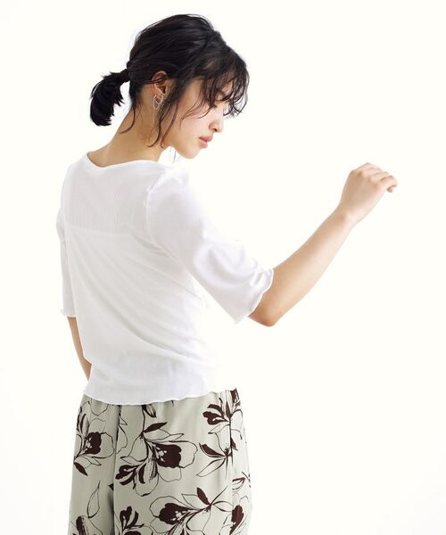 THE SHOP TK / ザ ショップ ティーケー シャツ・ブラウス | ドレープカットソー【洗濯機OK/シワになりにくい】 | 詳細5