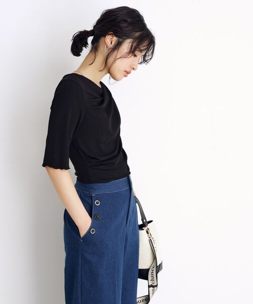 THE SHOP TK / ザ ショップ ティーケー シャツ・ブラウス | ドレープカットソー【洗濯機OK/シワになりにくい】 | 詳細8