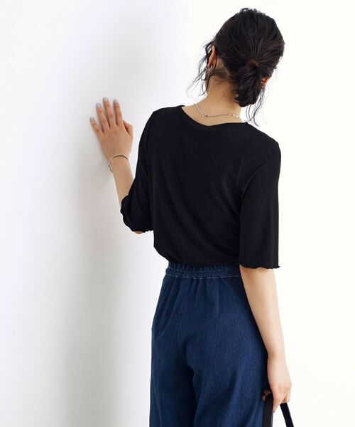 THE SHOP TK / ザ ショップ ティーケー シャツ・ブラウス | ドレープカットソー【洗濯機OK/シワになりにくい】 | 詳細9