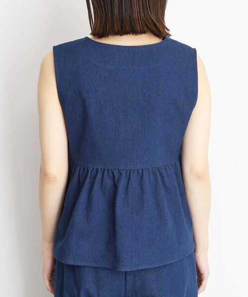 THE SHOP TK / ザ ショップ ティーケー ベスト | デニムペプラムベスト【洗える/親子リンク】 | 詳細10