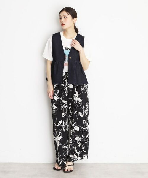 THE SHOP TK / ザ ショップ ティーケー ベスト | デニムペプラムベスト【洗える/親子リンク】 | 詳細6