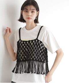 THE SHOP TK / ザ ショップ ティーケー キャミソール・チューブトップ | マクラメビスチェ