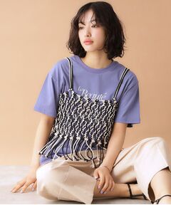 THE SHOP TK / ザ ショップ ティーケー キャミソール・チューブトップ | マクラメビスチェ