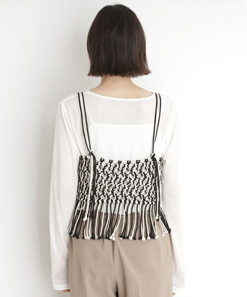 THE SHOP TK / ザ ショップ ティーケー キャミソール・チューブトップ | マクラメビスチェ | 詳細15