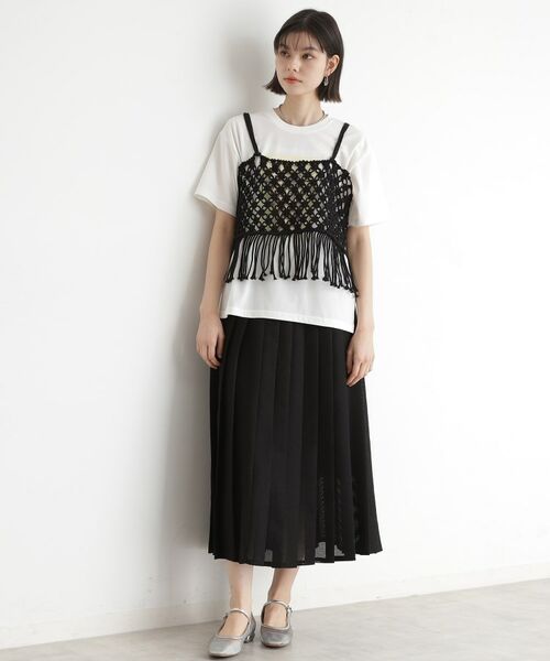 THE SHOP TK / ザ ショップ ティーケー キャミソール・チューブトップ | マクラメビスチェ | 詳細5