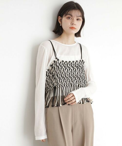 THE SHOP TK / ザ ショップ ティーケー キャミソール・チューブトップ | マクラメビスチェ | 詳細7