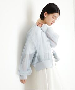 THE SHOP TK / ザ ショップ ティーケー カーディガン・ボレロ | シアー重ねカーディガン【洗える】