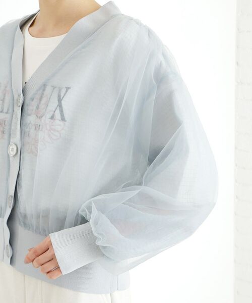THE SHOP TK / ザ ショップ ティーケー カーディガン・ボレロ | シアー重ねカーディガン【洗える】 | 詳細12
