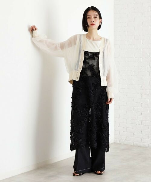 THE SHOP TK / ザ ショップ ティーケー カーディガン・ボレロ | シアー重ねカーディガン【洗える】 | 詳細2