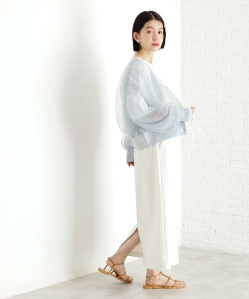 THE SHOP TK / ザ ショップ ティーケー カーディガン・ボレロ | シアー重ねカーディガン【洗える】 | 詳細6