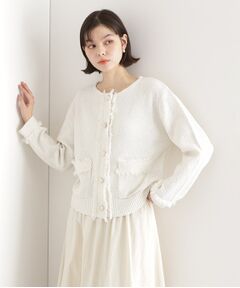 THE SHOP TK / ザ ショップ ティーケー カーディガン・ボレロ | 【通勤/新生活】ノーカラーカーディガン/洗える