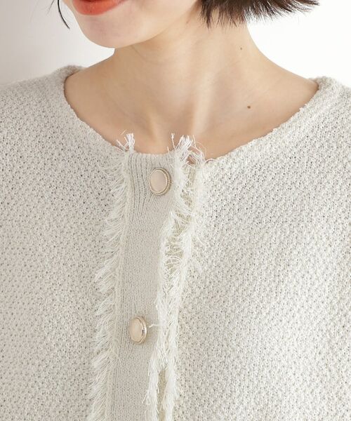 THE SHOP TK / ザ ショップ ティーケー カーディガン・ボレロ | 【通勤/新生活】ノーカラーカーディガン/洗える | 詳細12
