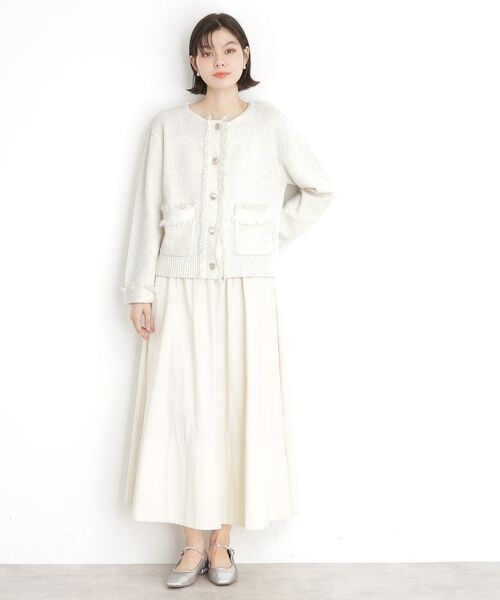 THE SHOP TK / ザ ショップ ティーケー カーディガン・ボレロ | 【通勤/新生活】ノーカラーカーディガン/洗える | 詳細3