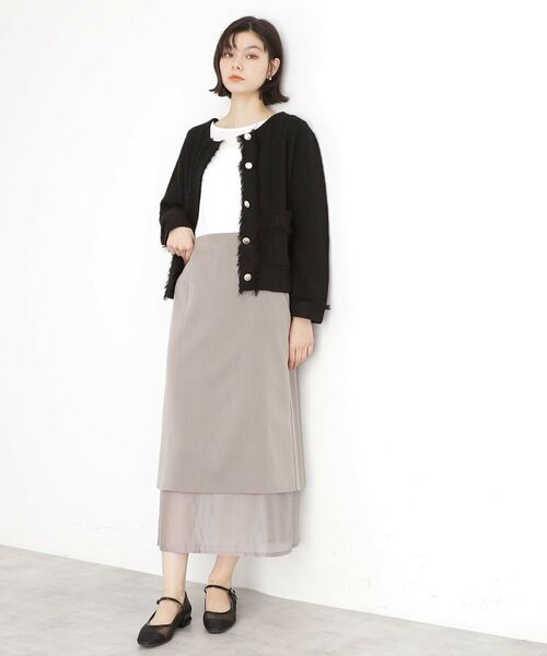 THE SHOP TK / ザ ショップ ティーケー カーディガン・ボレロ | 【通勤/新生活】ノーカラーカーディガン/洗える | 詳細7