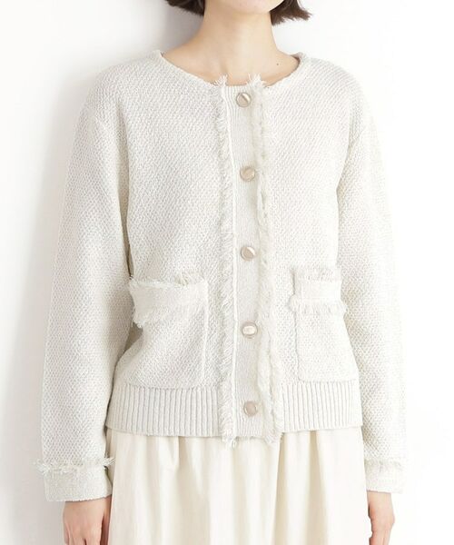 THE SHOP TK / ザ ショップ ティーケー カーディガン・ボレロ | 【通勤/新生活】ノーカラーカーディガン/洗える | 詳細9