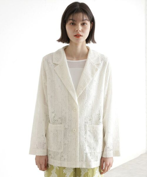 THE SHOP TK / ザ ショップ ティーケー テーラードジャケット | レーステーラードジャケット | 詳細11