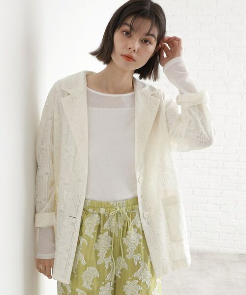 THE SHOP TK / ザ ショップ ティーケー テーラードジャケット | レーステーラードジャケット | 詳細3