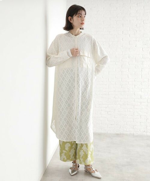 THE SHOP TK / ザ ショップ ティーケー ロング・マキシ丈ワンピース | レースシャツワンピース | 詳細2