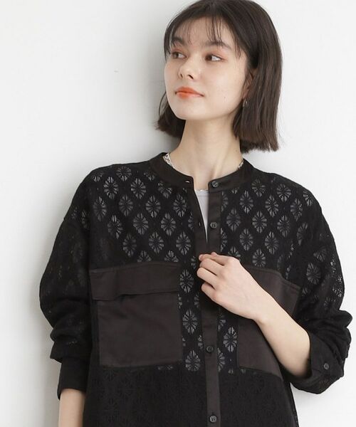 THE SHOP TK / ザ ショップ ティーケー ロング・マキシ丈ワンピース | レースシャツワンピース | 詳細4