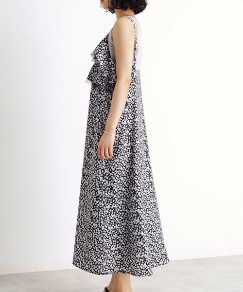 THE SHOP TK / ザ ショップ ティーケー ロング・マキシ丈ワンピース | 小花柄フリルキャミワンピース【洗える】 | 詳細13