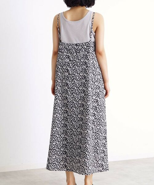 THE SHOP TK / ザ ショップ ティーケー ロング・マキシ丈ワンピース | 小花柄フリルキャミワンピース【洗える】 | 詳細14