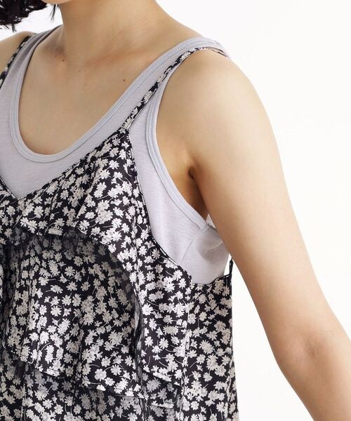 THE SHOP TK / ザ ショップ ティーケー ロング・マキシ丈ワンピース | 小花柄フリルキャミワンピース【洗える】 | 詳細18