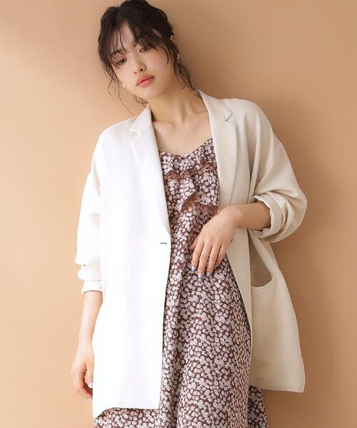 THE SHOP TK / ザ ショップ ティーケー ロング・マキシ丈ワンピース | 小花柄フリルキャミワンピース【洗える】 | 詳細2