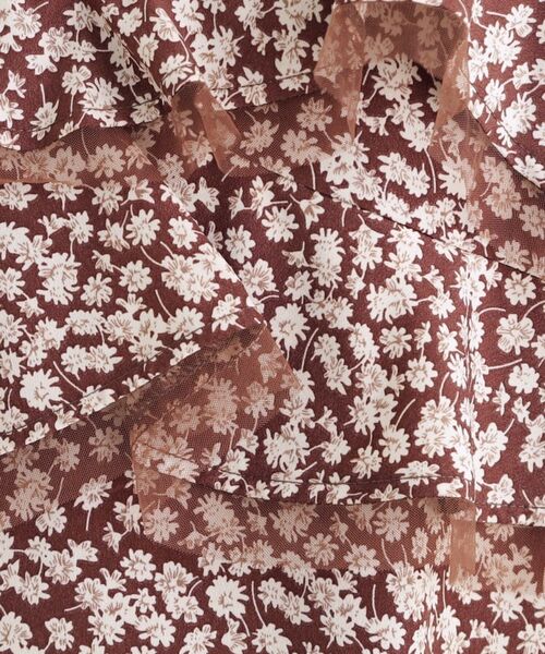 THE SHOP TK / ザ ショップ ティーケー ロング・マキシ丈ワンピース | 小花柄フリルキャミワンピース【洗える】 | 詳細7