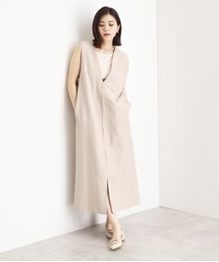 THE SHOP TK / ザ ショップ ティーケー ロング・マキシ丈ワンピース | 2WAYジップジャンスカ【洗える】