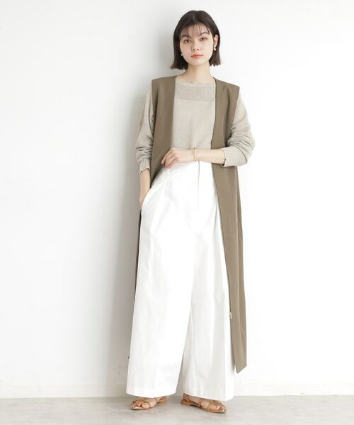 THE SHOP TK / ザ ショップ ティーケー ロング・マキシ丈ワンピース | 2WAYジップジャンスカ【洗える】 | 詳細1