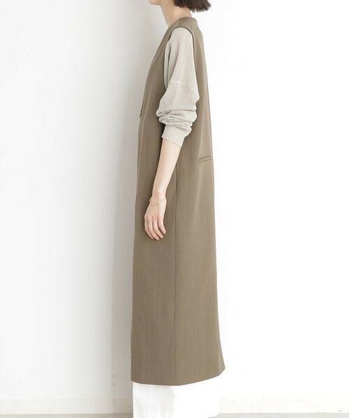 THE SHOP TK / ザ ショップ ティーケー ロング・マキシ丈ワンピース | 2WAYジップジャンスカ【洗える】 | 詳細11