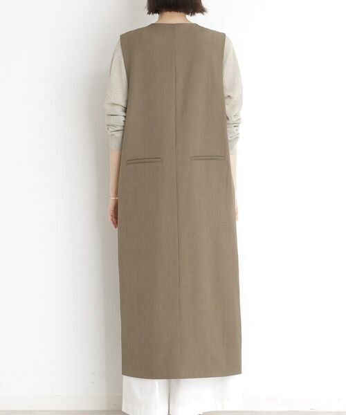 THE SHOP TK / ザ ショップ ティーケー ロング・マキシ丈ワンピース | 2WAYジップジャンスカ【洗える】 | 詳細12