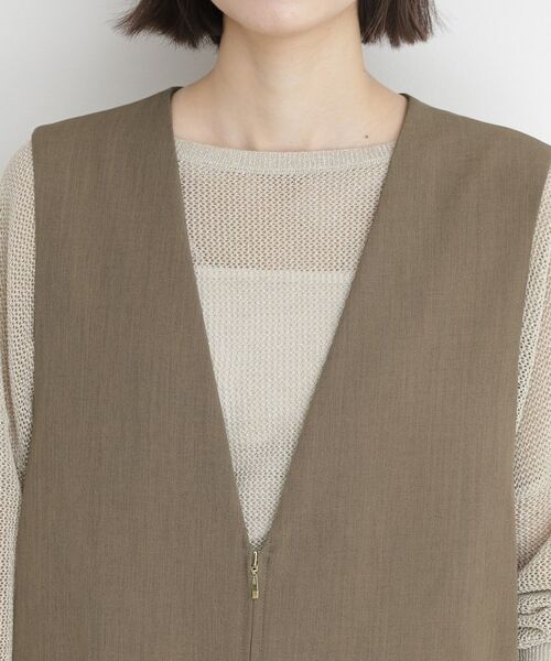 THE SHOP TK / ザ ショップ ティーケー ロング・マキシ丈ワンピース | 2WAYジップジャンスカ【洗える】 | 詳細13