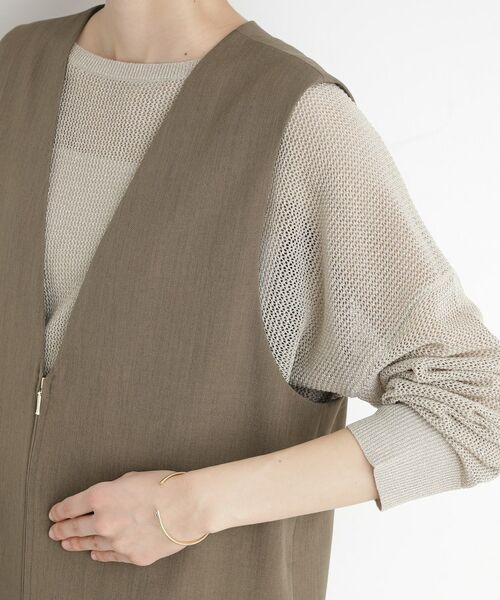 THE SHOP TK / ザ ショップ ティーケー ロング・マキシ丈ワンピース | 2WAYジップジャンスカ【洗える】 | 詳細14